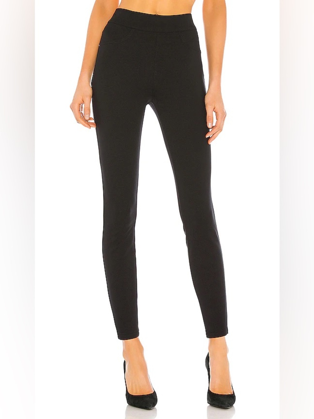 SPANX The Perfect Black Pant Ankle 4-Pocket 20202Q Large Petite LP EUC